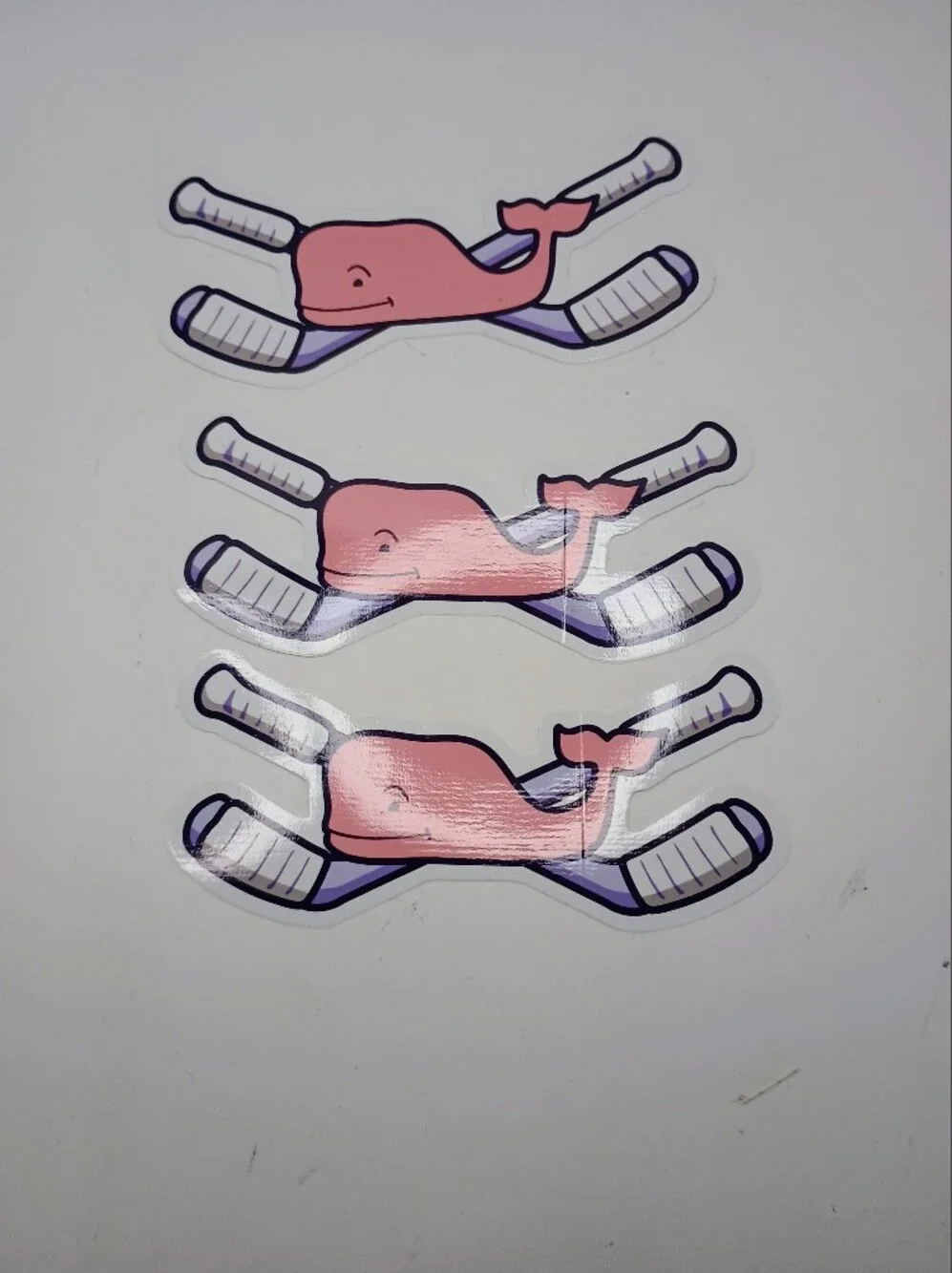 Vineyard Vines Pink and Purple Abstract Animal Wall Art Sticker 3 Stickers